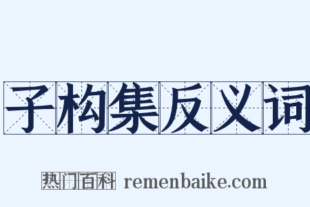 子构集反义词是什么意思的图片